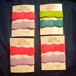 Silicone Label Bands Set